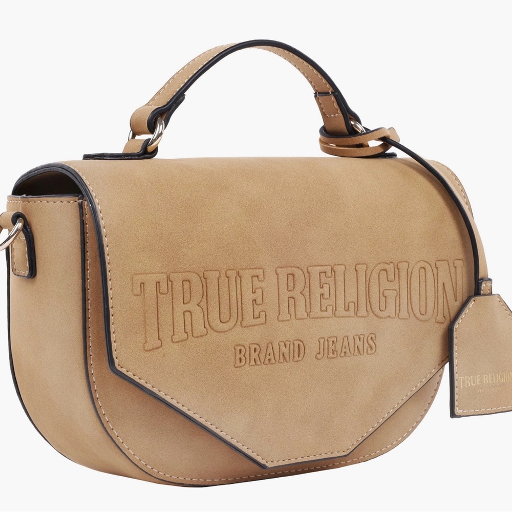 True Religion Beige Crossbody Bag